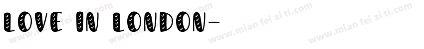 love in london字体转换